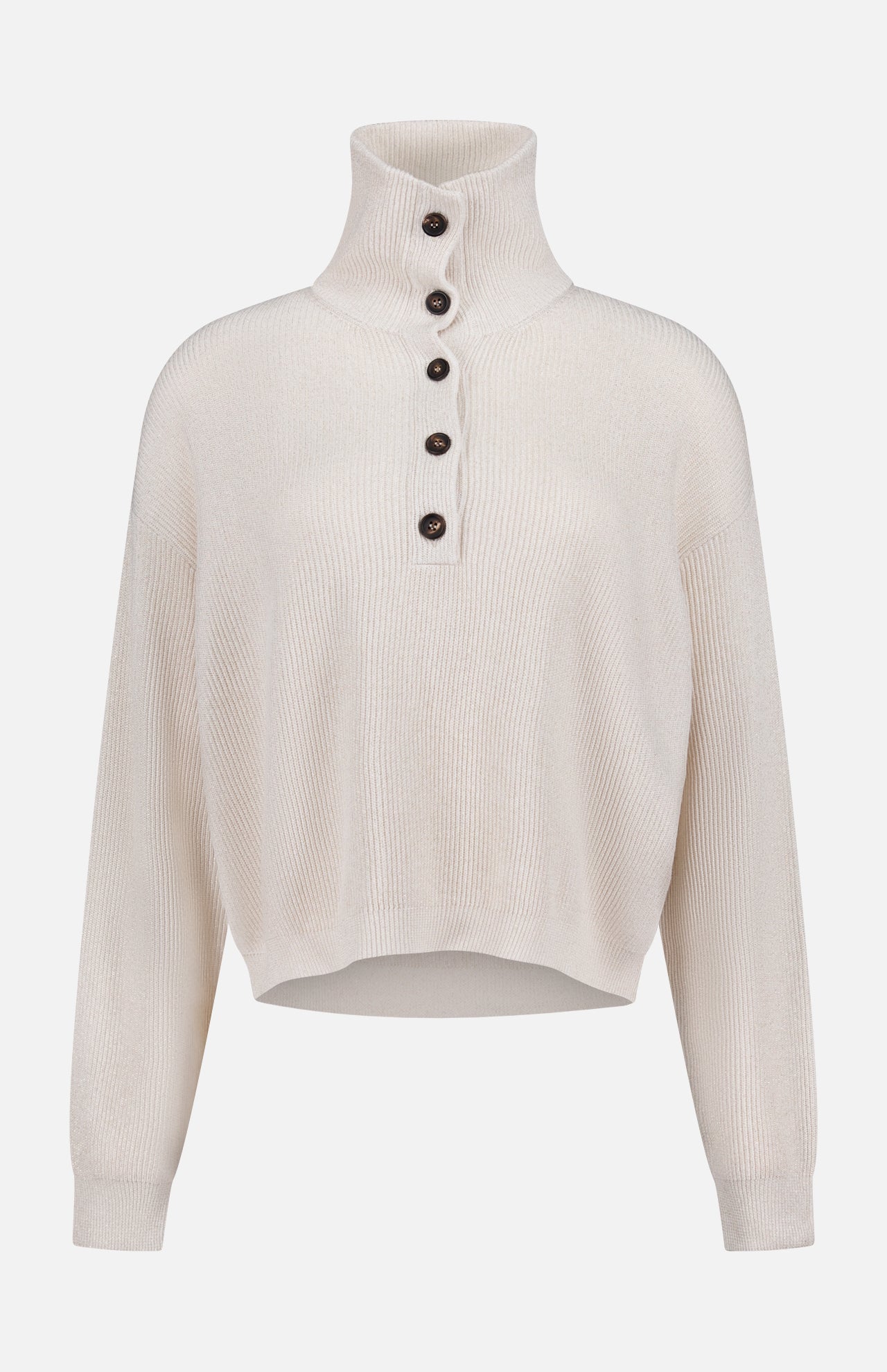 Sparkling Cotton Polo Sweater (14719882527083)