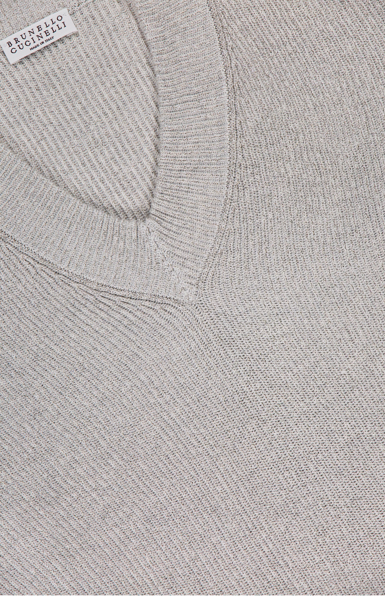 Sparking Cotton V-Neck Long Sleeve Sweater (14719882592619)