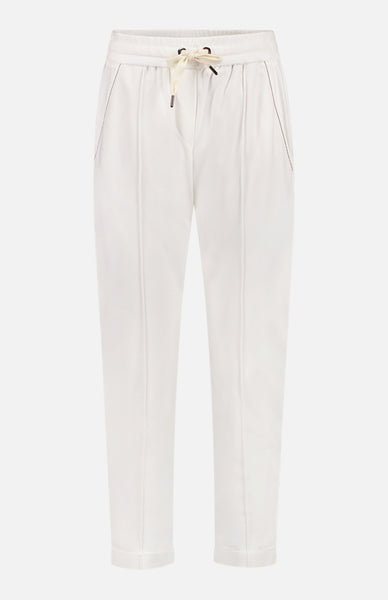 Brunello Cucinelli - Velvet Metallic Wide Leg Pant