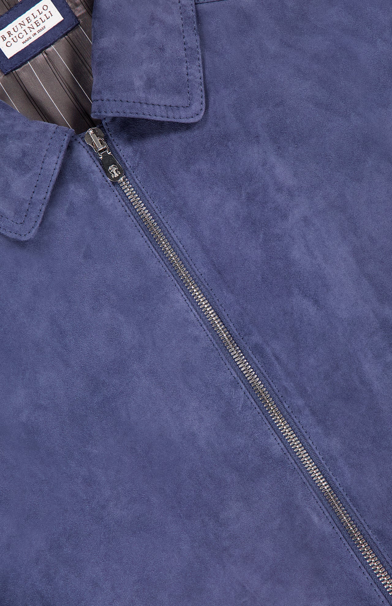 Suede Leather Bomber Jacket (14657070465387)