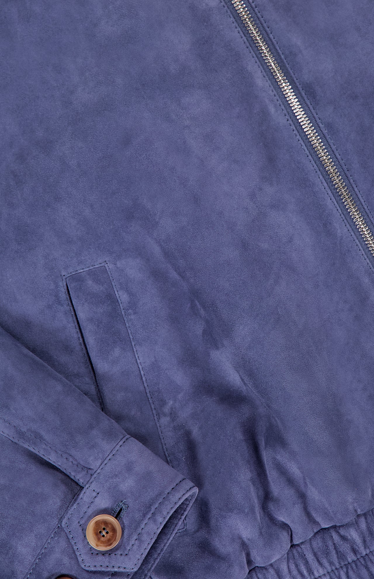 Suede Leather Bomber Jacket (14657070465387)