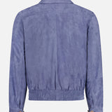 Suede Leather Bomber Jacket (14657070465387)