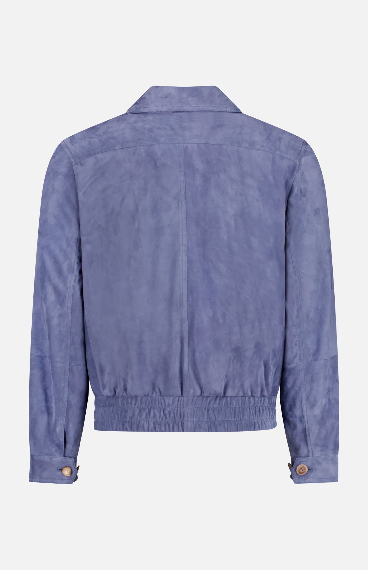 Suede Leather Bomber Jacket (14657070465387)