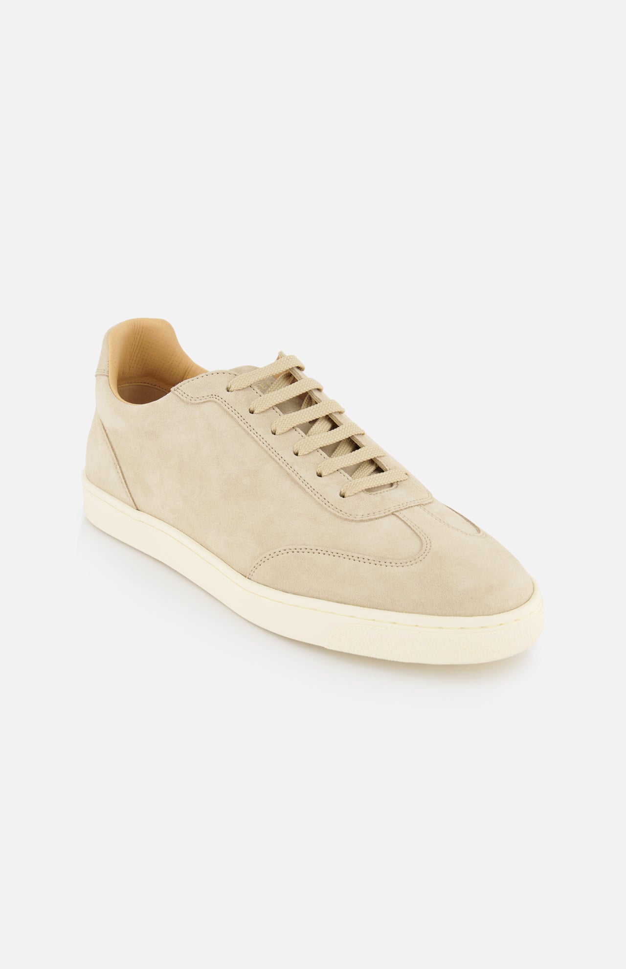 Suede Contrast Sole Sneakers (14657070760299)