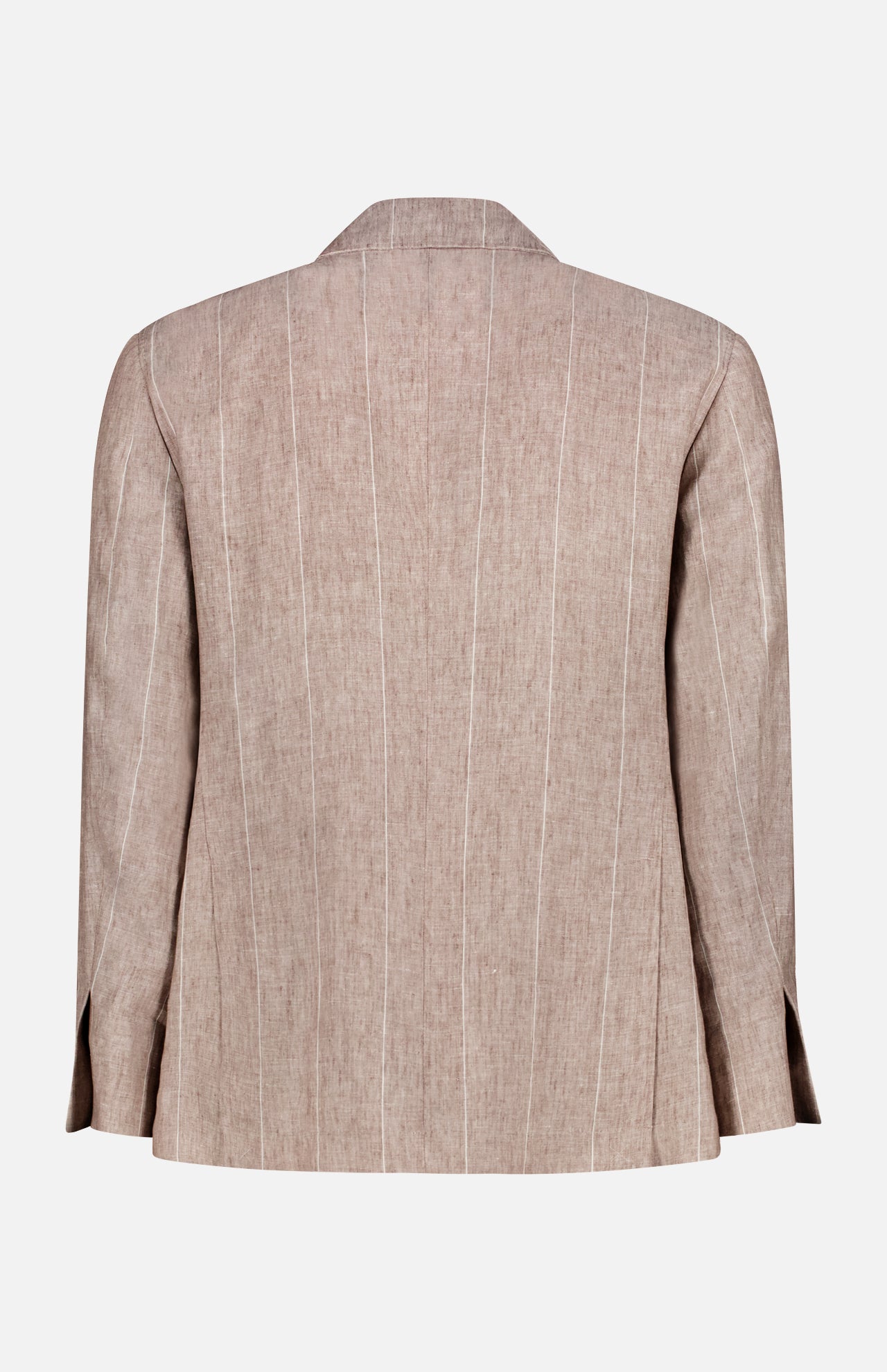 Striped Single-breasted Linen Jacket (14655255609707)