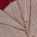 Striped Single-breasted Linen Jacket (14655255609707)