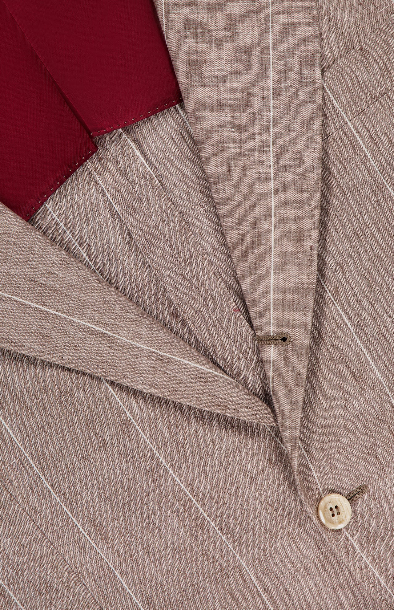 Striped Single-breasted Linen Jacket (14655255609707)