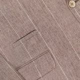 Striped Single-breasted Linen Jacket (14655255609707)
