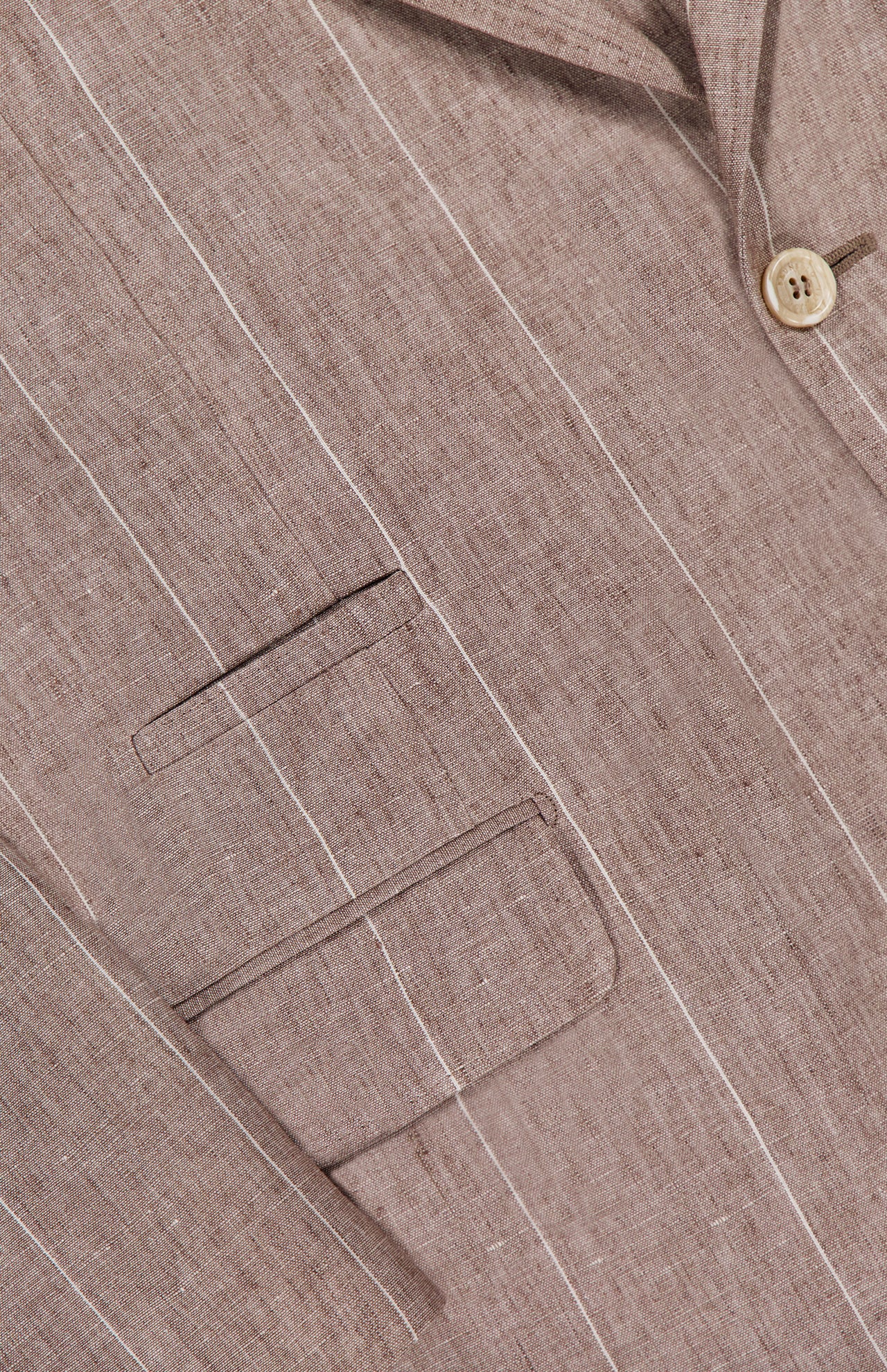 Striped Single-breasted Linen Jacket (14655255609707)