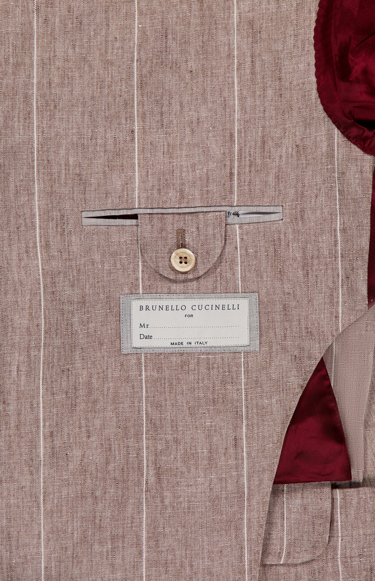 Striped Single-breasted Linen Jacket (14655255609707)