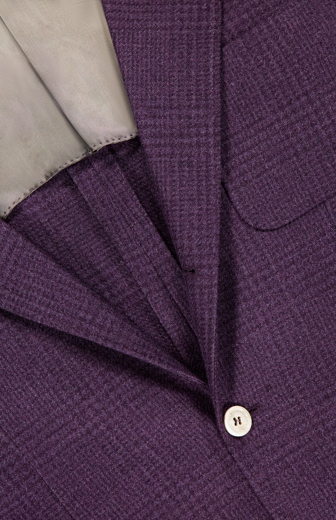 Tonal Print Plaid Wool-blend Sportcoat