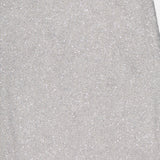 Close-up of BRUNELLO CUCINELLI's Linen Mohair Diamante Knit Pencil Skirt shows light grey, glittery, textured fabric with sparkling details—soft and slightly fuzzy—crafted in Italy.