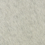 A close-up of the BRUNELLO CUCINELLI Silk Wool Rib Mockneck Top reveals a textured fabric detailed with diagonal, thin, light gray and white stripes, creating a subtle and soft pattern that embodies the quiet sophistication and elegance of luxury.