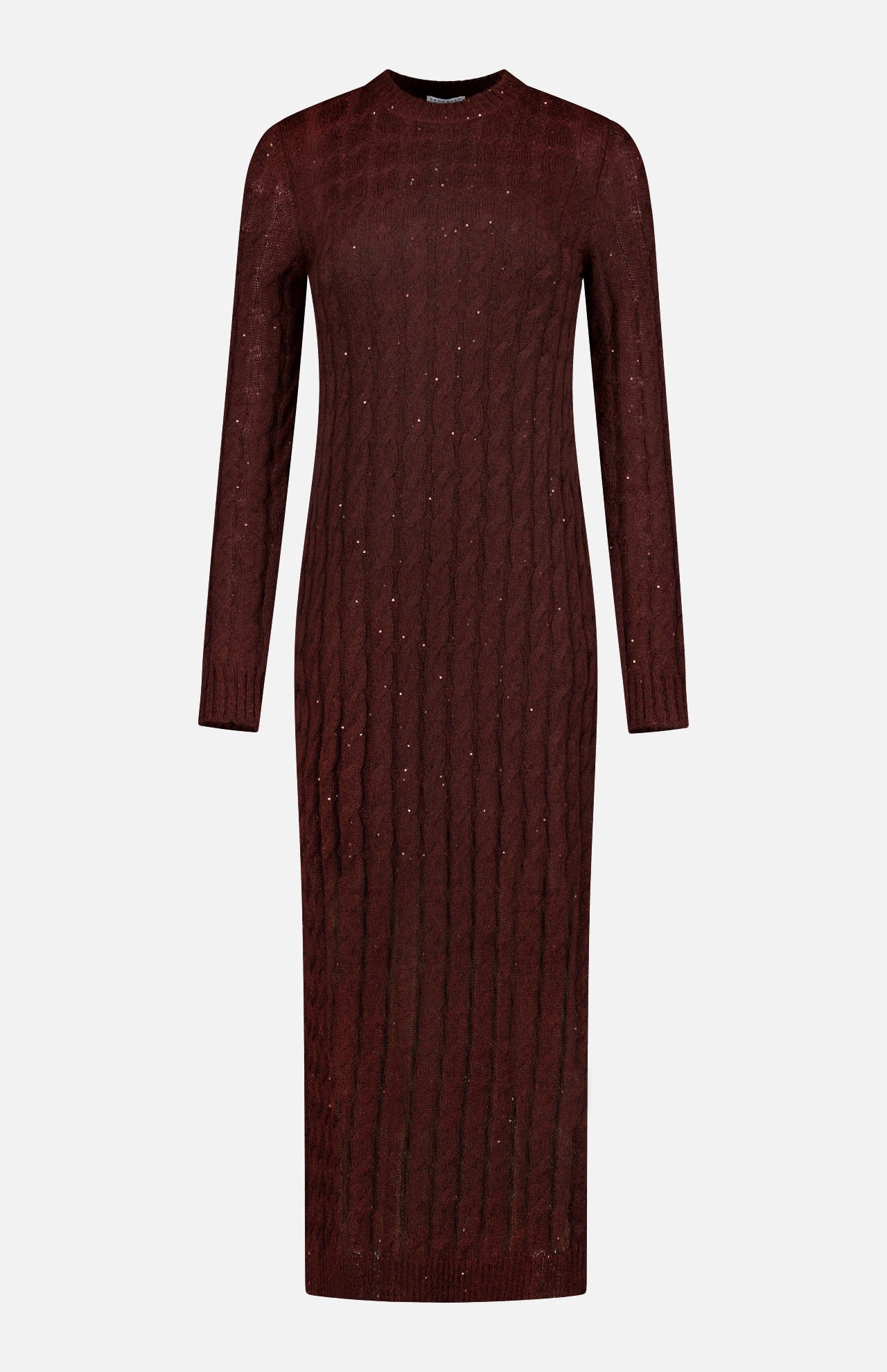 Wool Pailette Knit Maxi Dress (14719882854763)