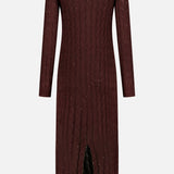 Wool Pailette Knit Maxi Dress (14719882854763)