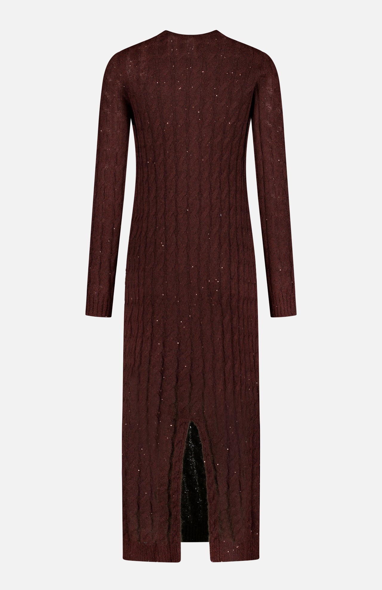 Wool Pailette Knit Maxi Dress (14719882854763)