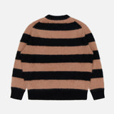 Brushed Cashmere Striped Crewneck Sweater