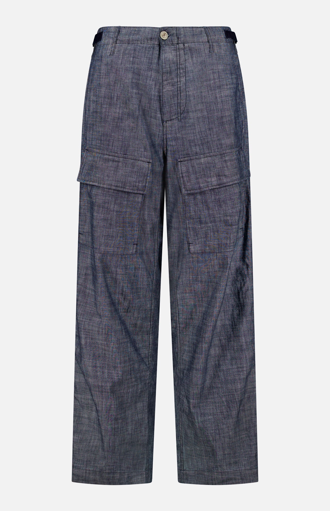 Chambray Loose Cargo Pants (14622008246635)