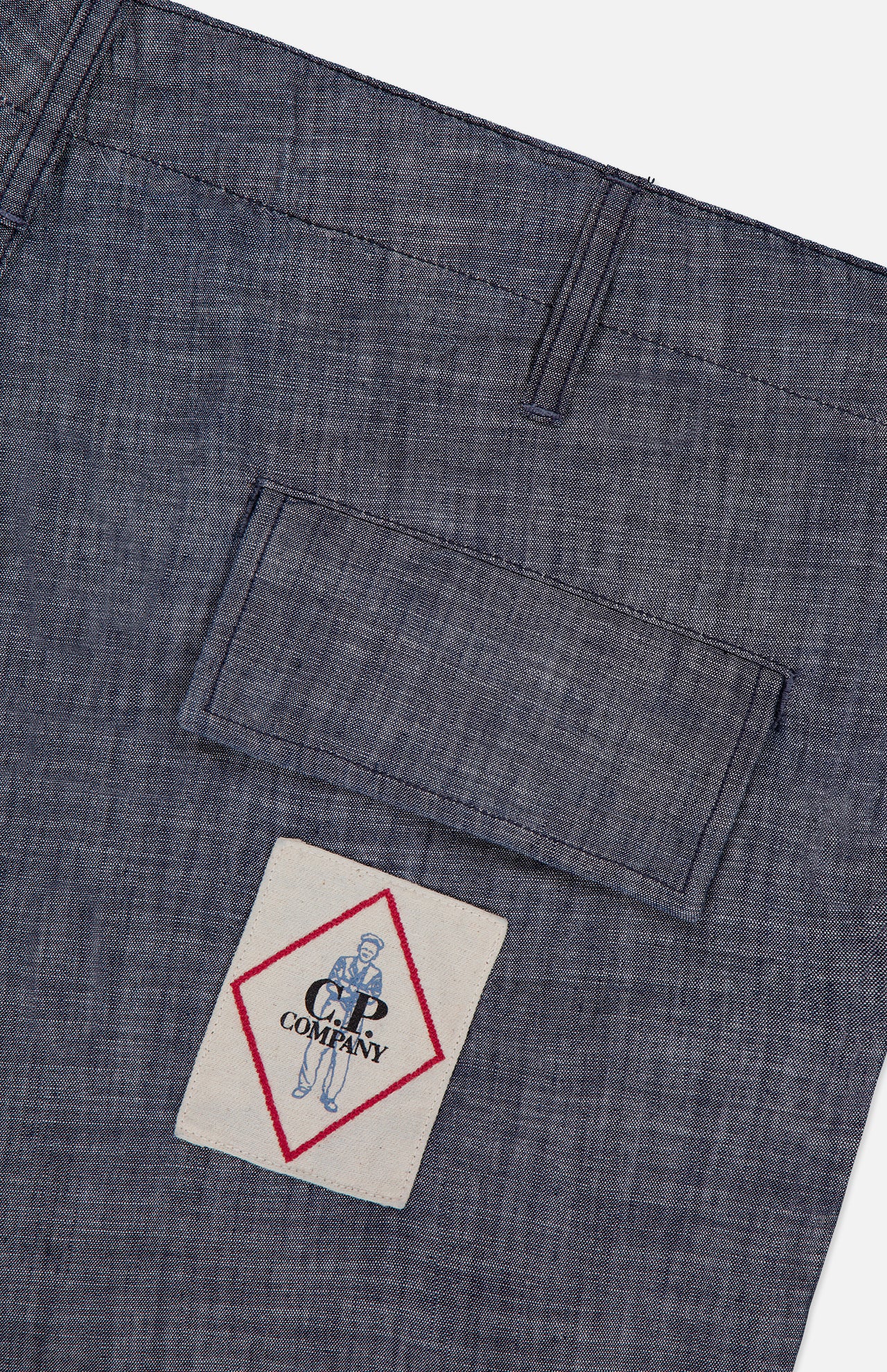 Chambray Loose Cargo Pants (14622008246635)