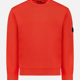 Cotton Diagonal Fleece Crew Neck Sweatshirt (14622008344939)