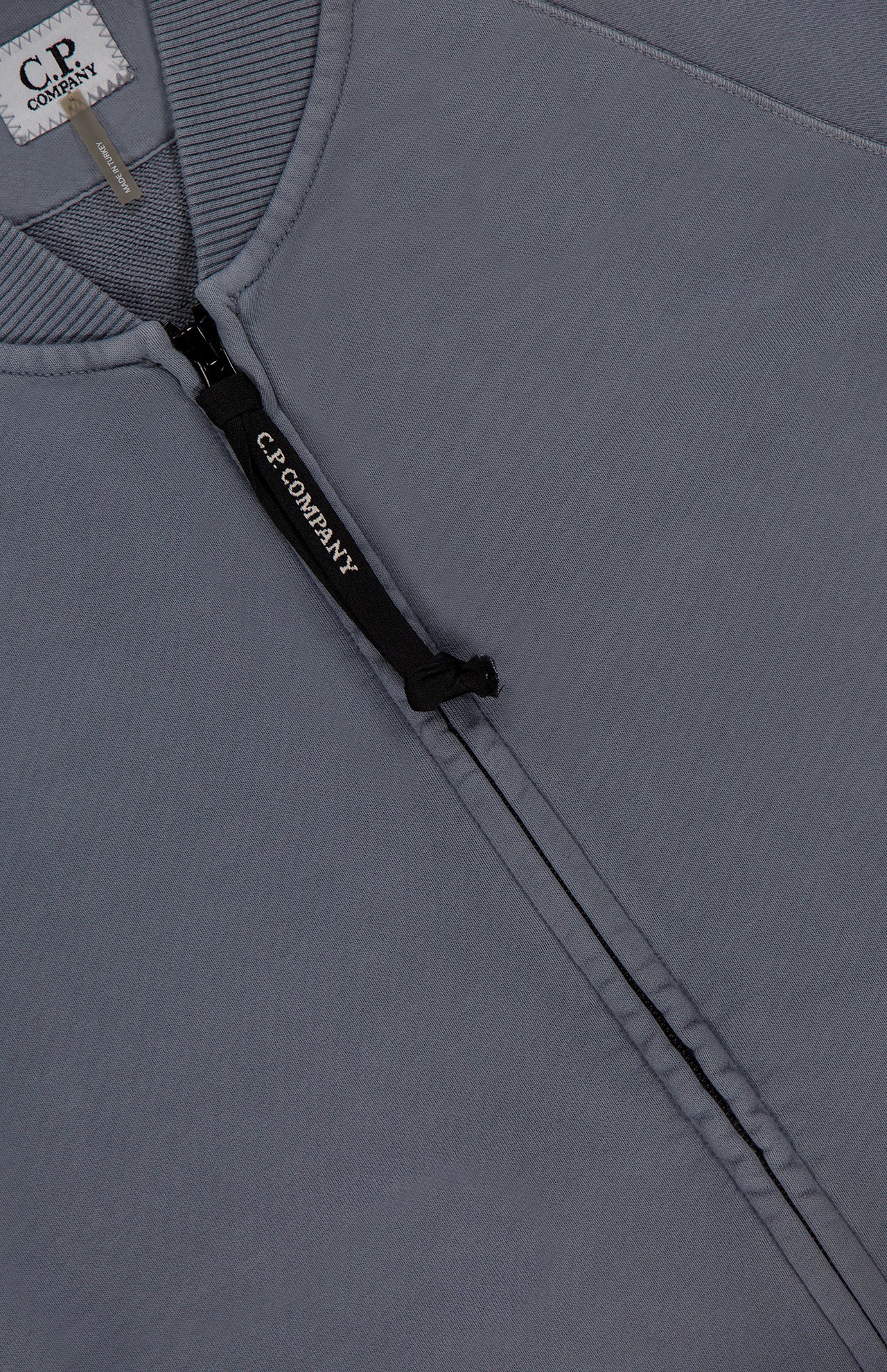 Cotton Diagonal Fleece Full Zip Sweatshirt (14622008279403)