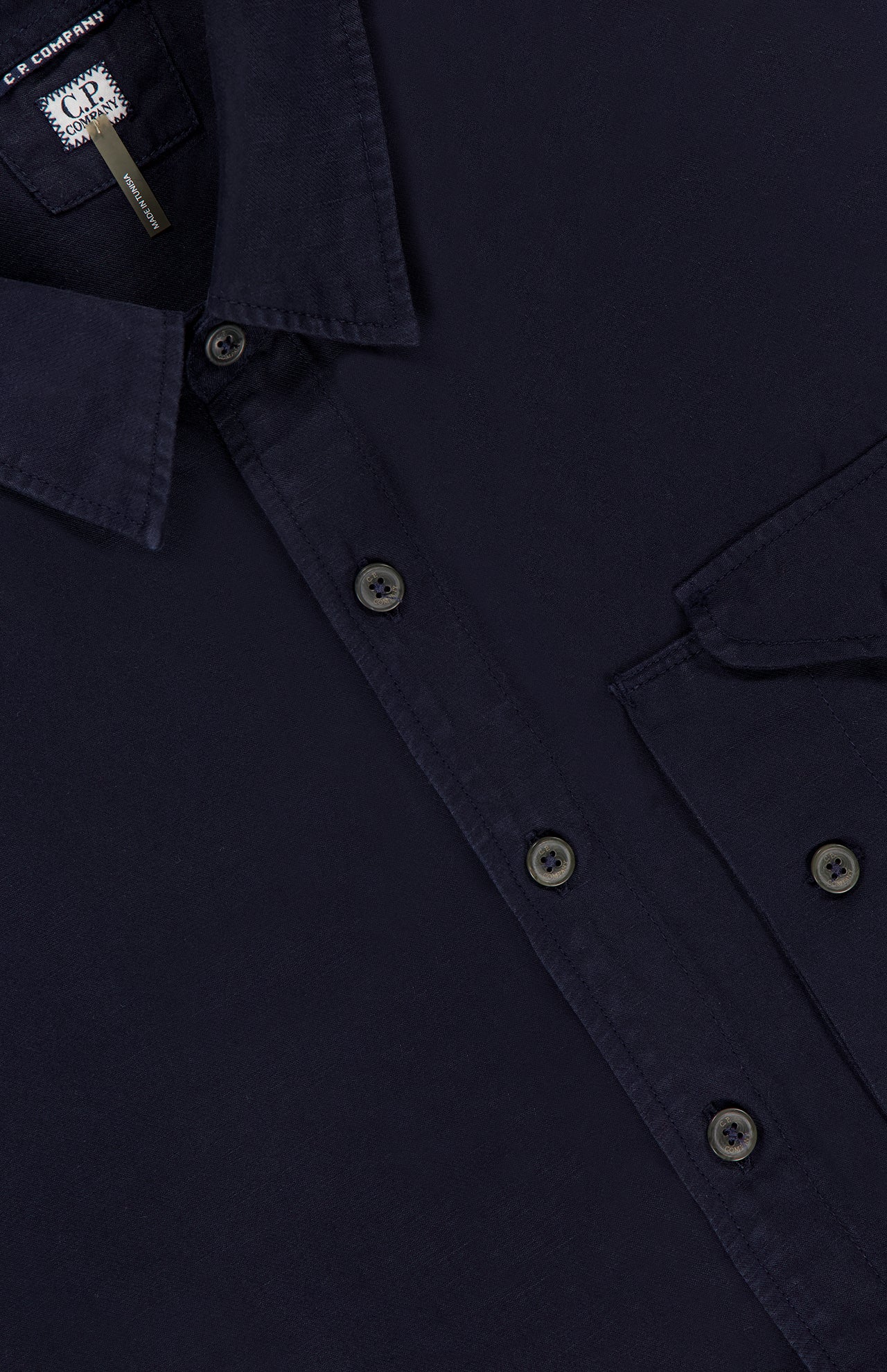 Cotton/Linen Logo Shirt (14622008148331)
