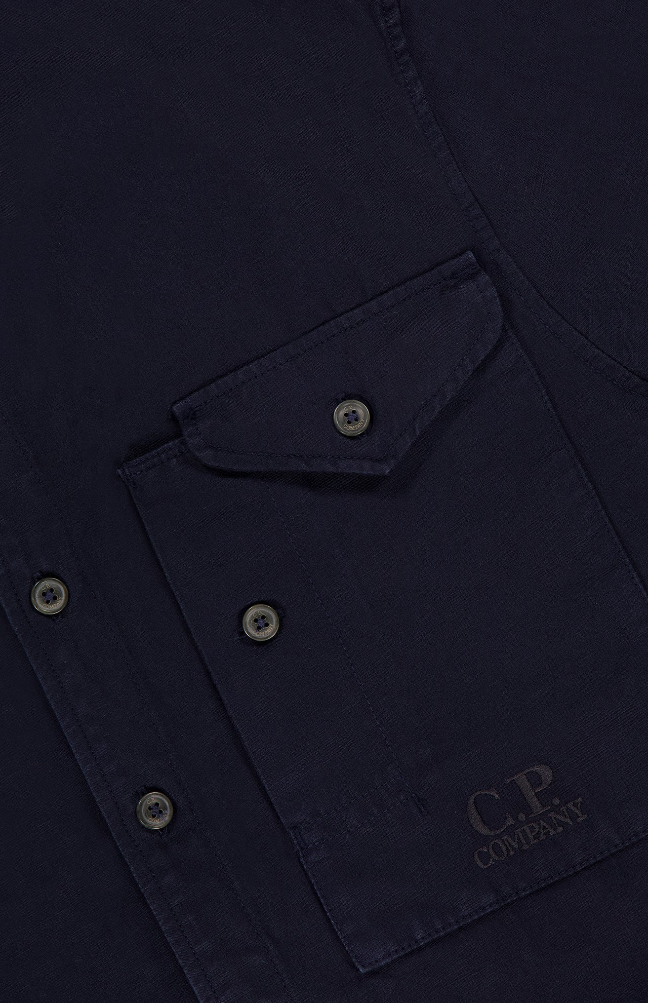 Cotton/Linen Logo Shirt (14622008148331)