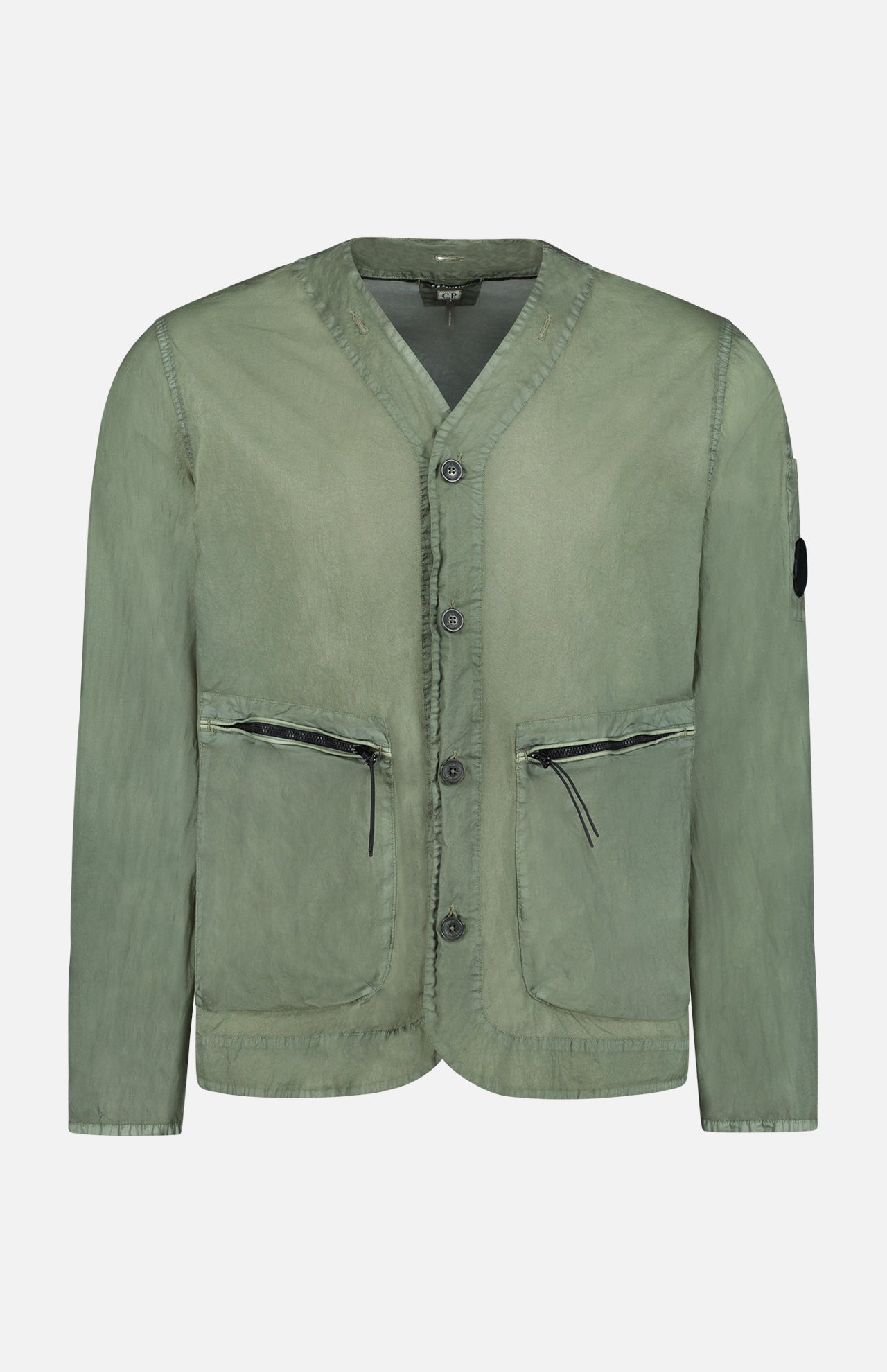 C.P. Company Lens-detail V-neck cardigan - Green