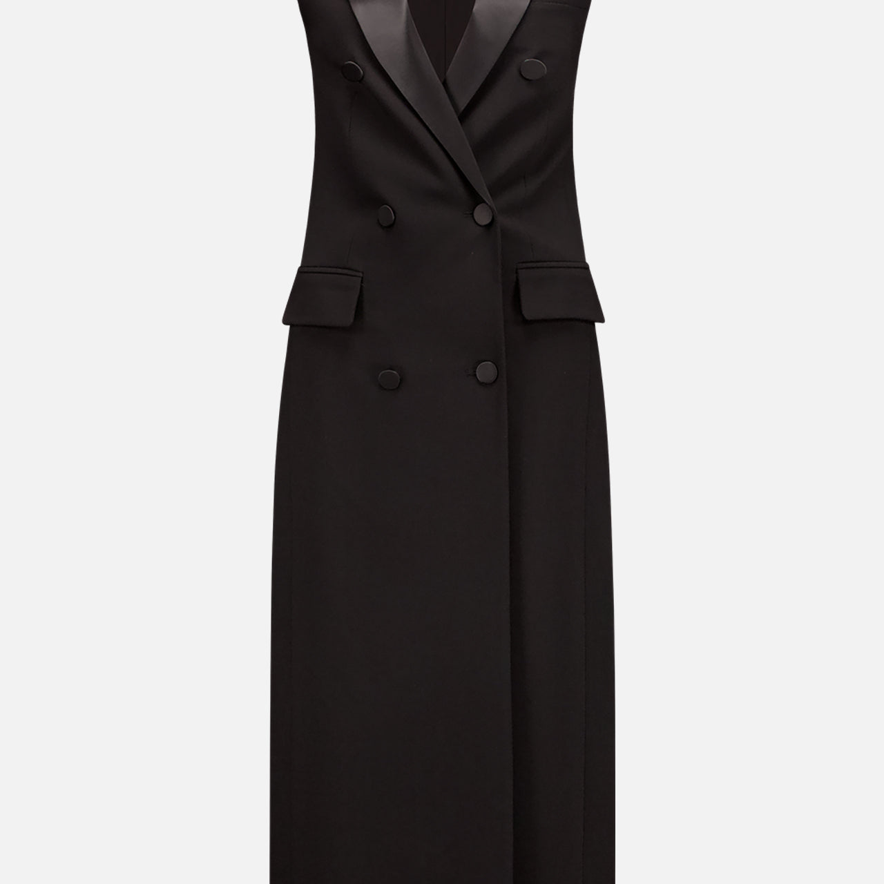 Calliope Sleeveless Blazer Gown (14621558047083)