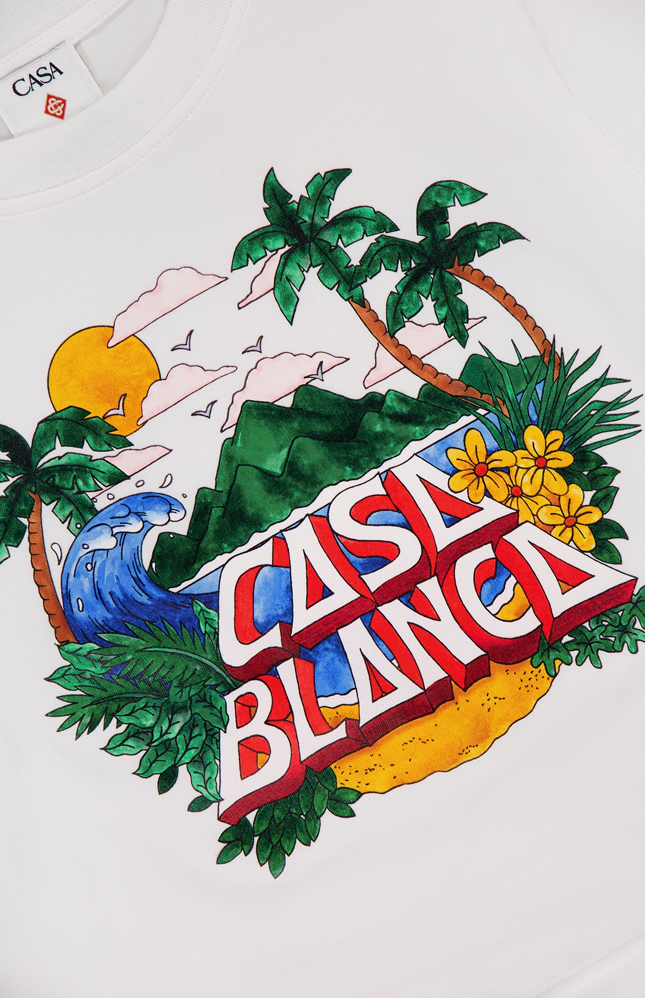 Casa Beach Wave Printed Baby T-shirt (14652247409003)