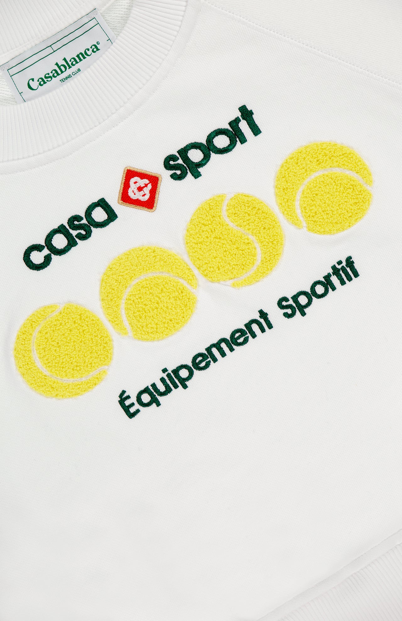 Casa Sport Tennis Balls Cropped Sweatshirt (7162962051187)
