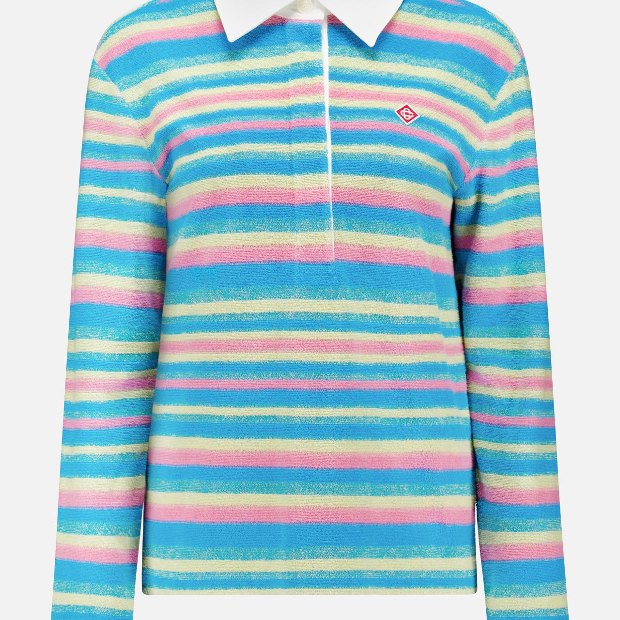 Striped Towel Polo Shirt (14652247048555)