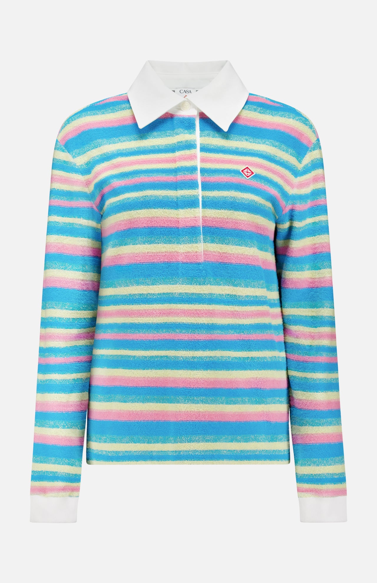 Striped Towel Polo Shirt (14652247048555)