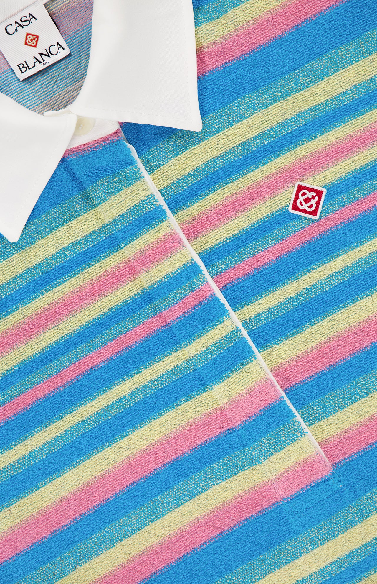 Striped Towel Polo Shirt (14652247048555)