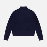 Cashmere Luxe Waffle Standneck Sweater