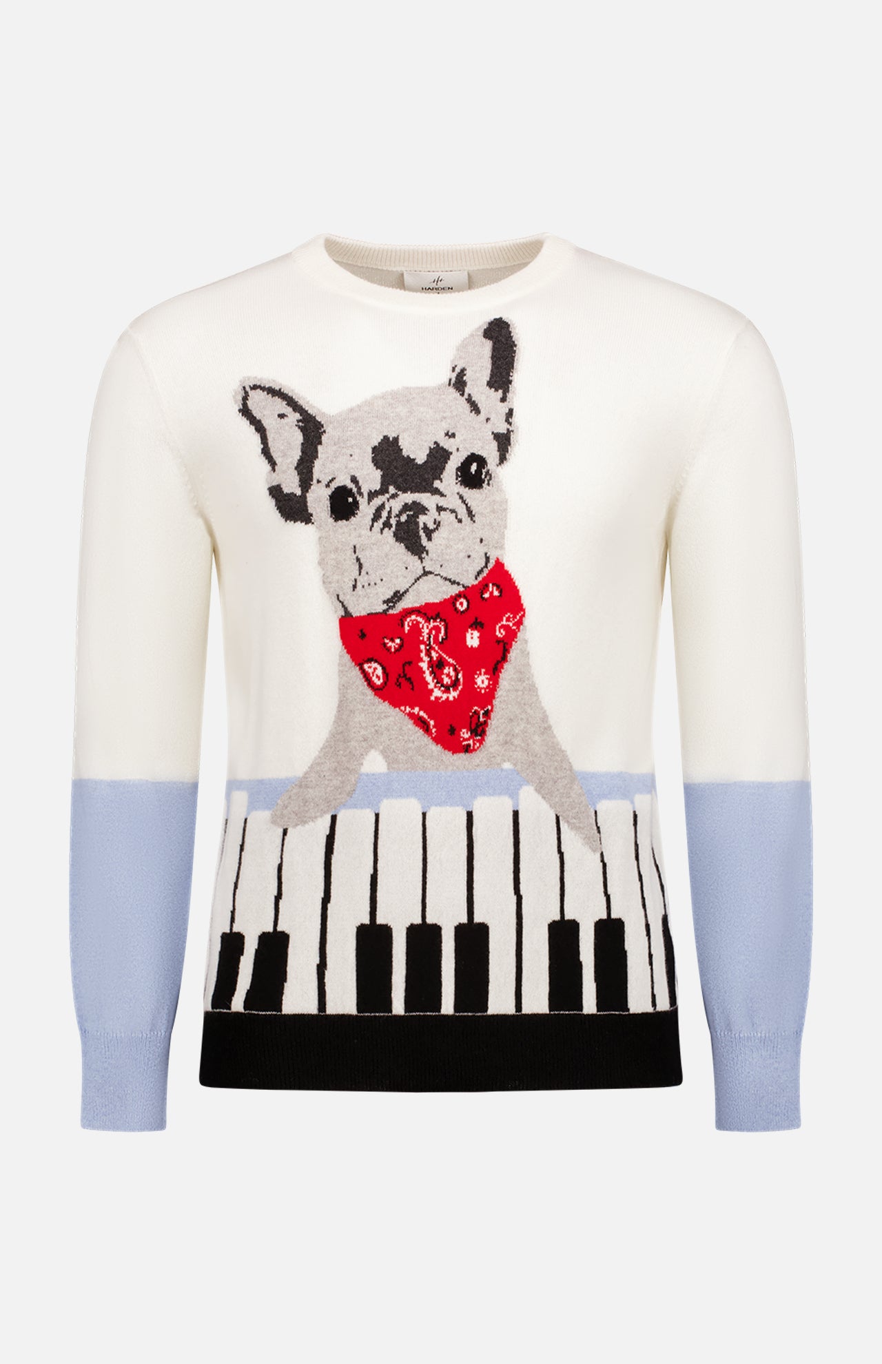 Frenchie Playing Piano Sweater (7700190658675)