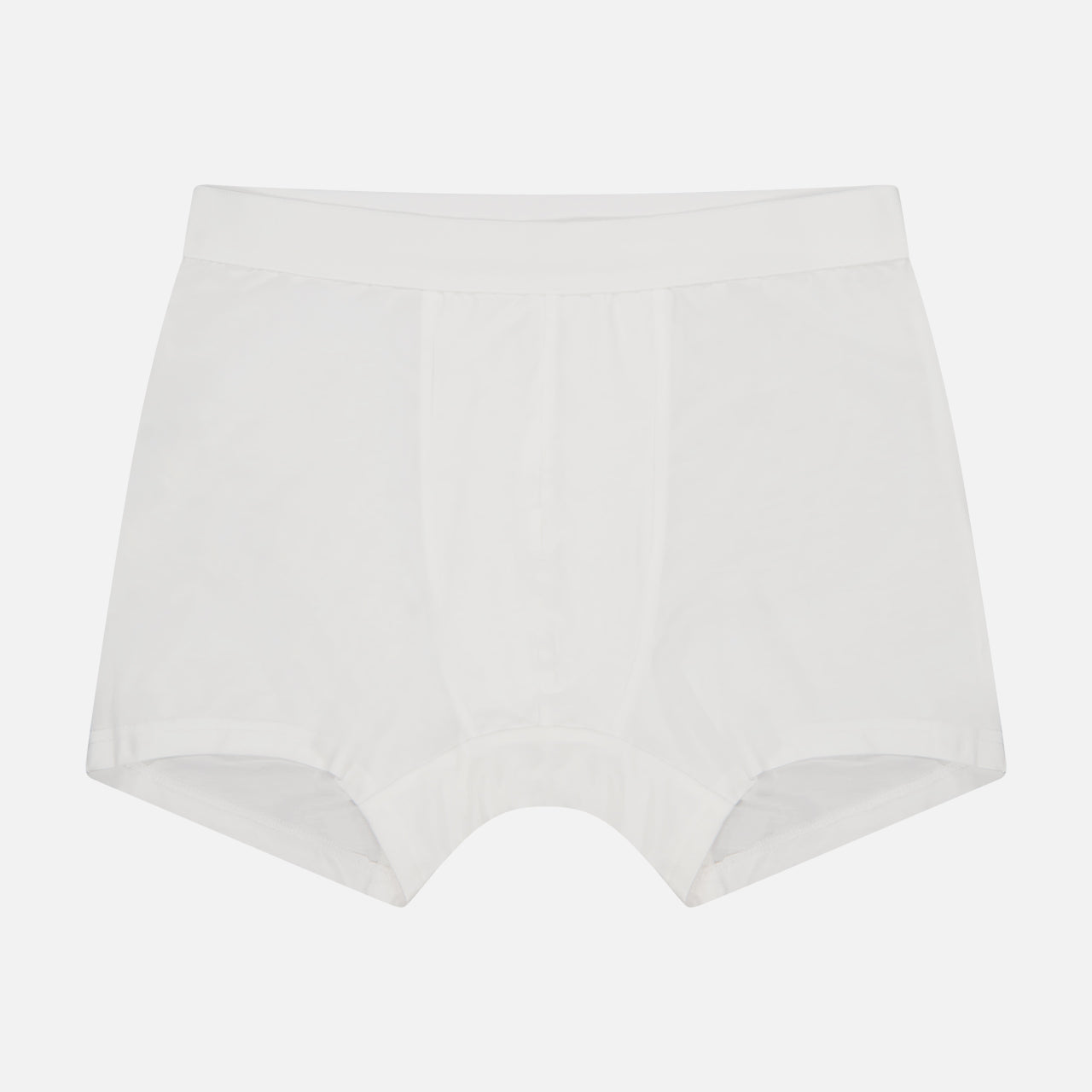 CDLP’s 3 Pack Boxer Brief features plain white men’s underwear with a fitted waistband and short legs, offering luxury essentials for everyday wear, shown on a white background.