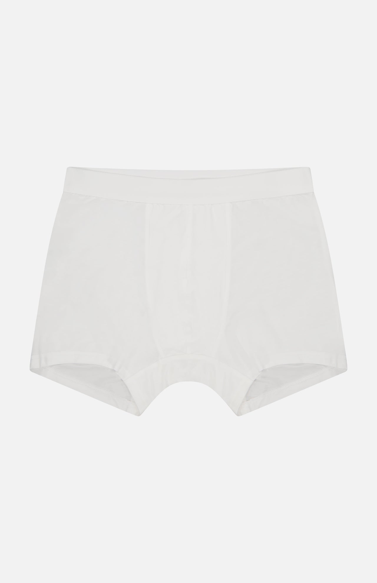 CDLP’s 3 Pack Boxer Brief features plain white men’s underwear with a fitted waistband and short legs, offering luxury essentials for everyday wear, shown on a white background.
