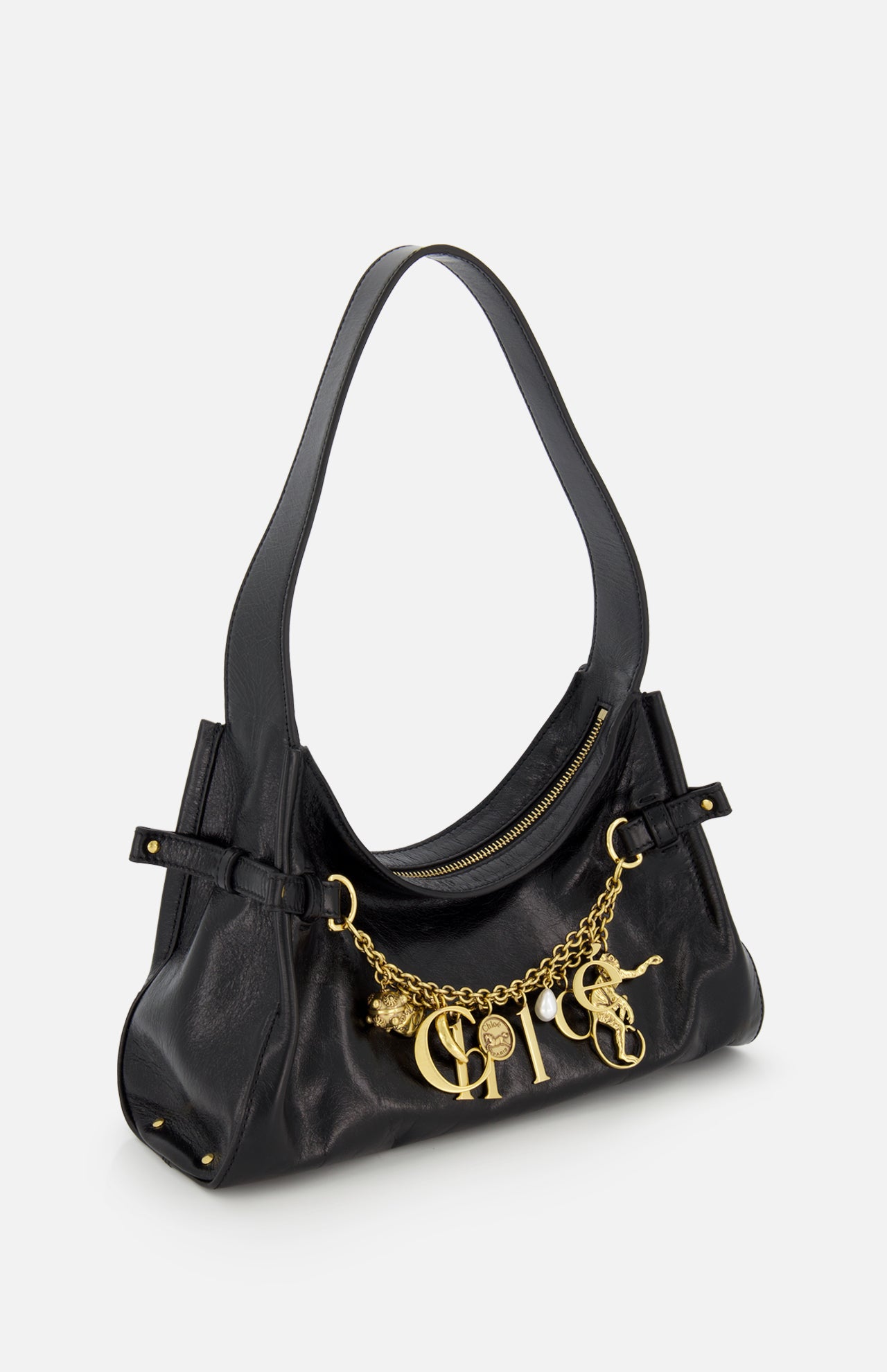 Chloé Charms Leather Shoulder Bag (14685927440747)