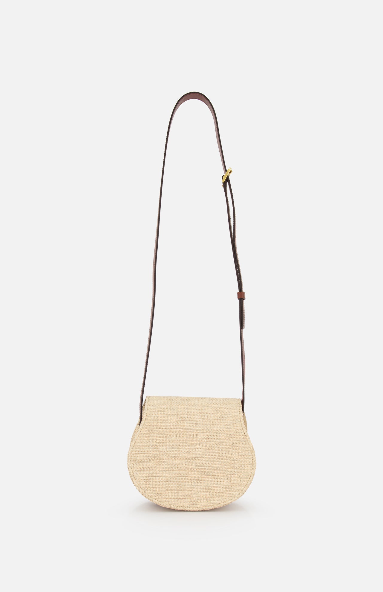 Small Raffia Effect Saddle Bag (14659552772459)