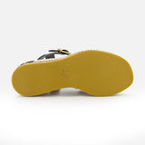 The image displays the bottom view of the CHLOÉ Sand Wedge Heel, featuring a light brown sole with edge stitching and the CHLOÉ logo plus size 37 printed on it.