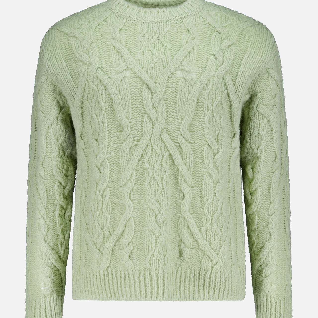 Cable Knit Wool Sweater (14697978331499)