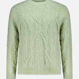 Cable Knit Wool Sweater (14697978331499)