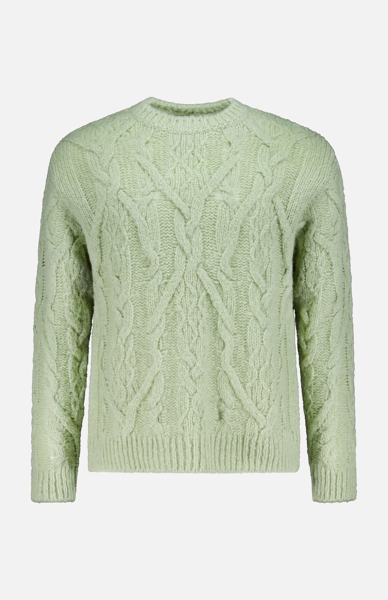Cable Knit Wool Sweater (14697978331499)