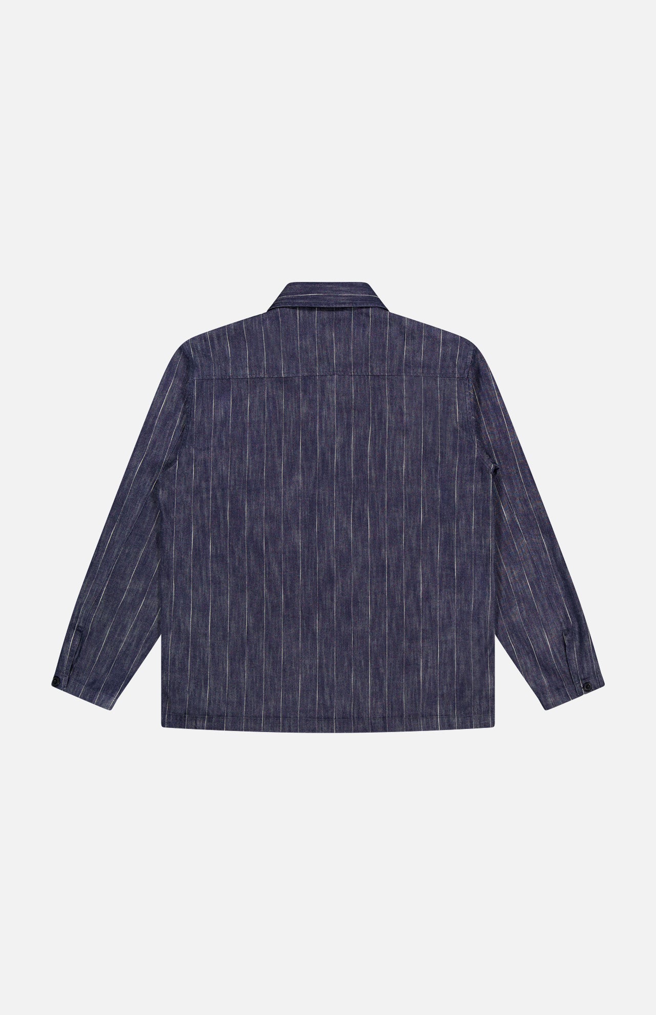 Denim Pinstripe Garage Shirt (14622000972139)