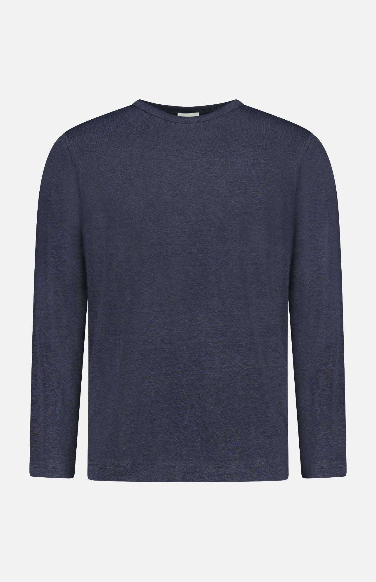 The CLOSED Long Sleeve T-shirt in navy is shown from the front on a white background. This lightweight tee combines effortless style with comfort.