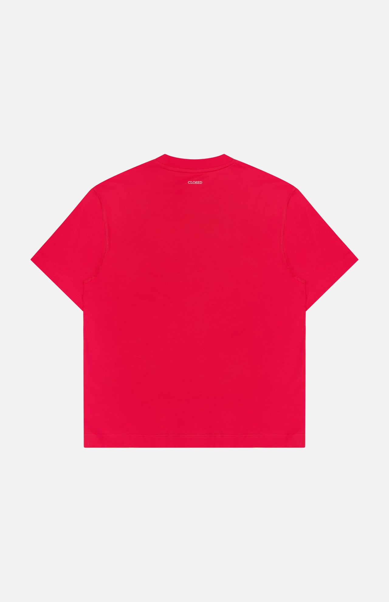 The CLOSED Printed Fish Graphic T-Shirt is shown laid flat with the back facing up against a white background.