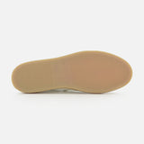 The image displays the bottom view of a single COMMON PROJECTS Bball Duo Leather and Suede Sneaker, highlighting its flat, slightly textured rubber sole set against a plain white background.