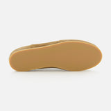 The COMMON PROJECTS Winter Suede Driving Sneaker is pictured from the bottom, highlighting its light tan rubber sole with a subtle textured pattern, set against a plain white background.