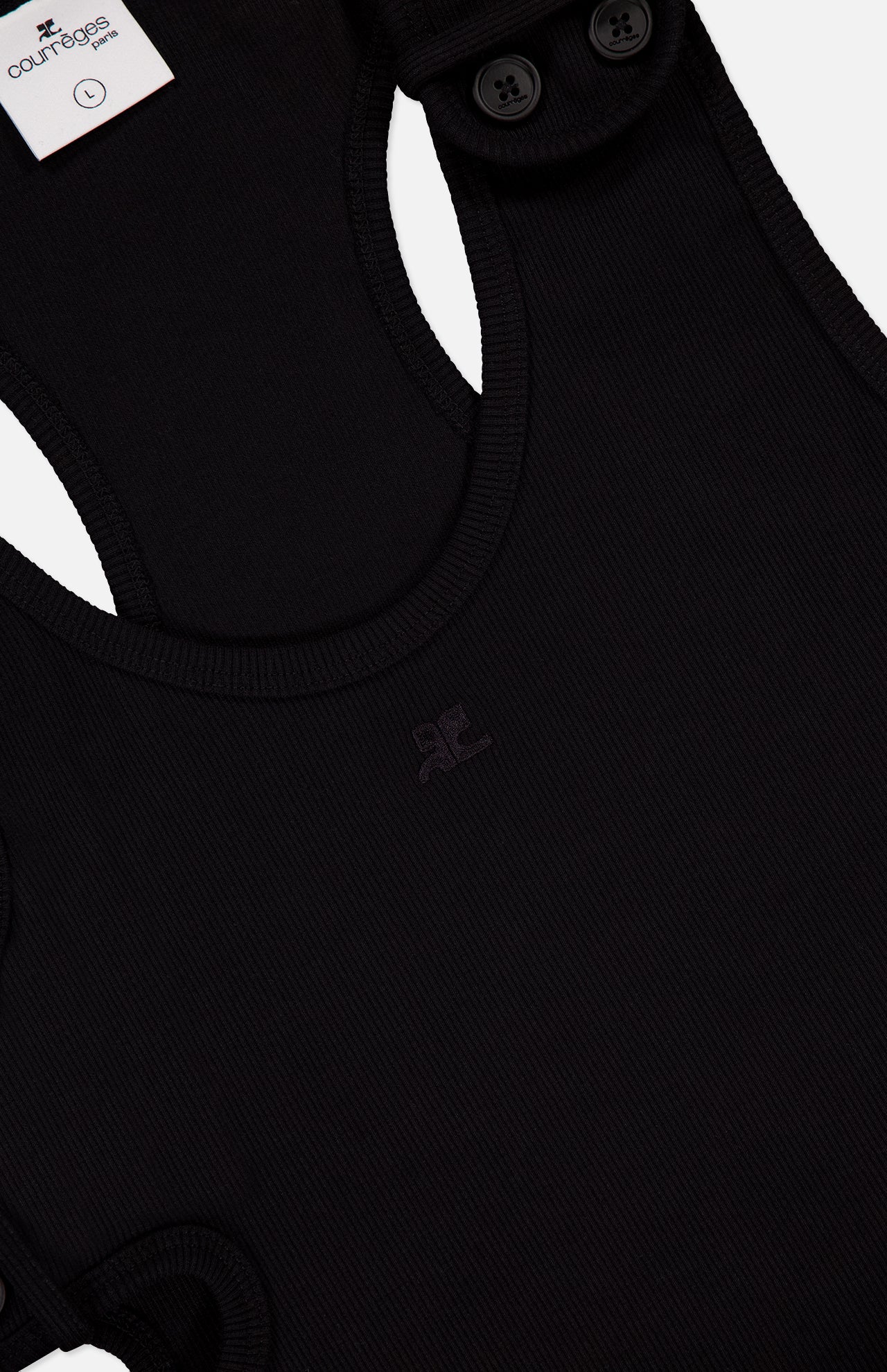 Double Buckle 90's Rib Tank Top (14622007132523)
